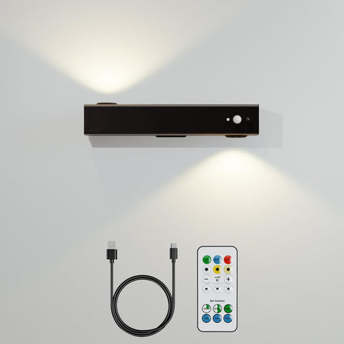 Motion Sensor Wall Light with Remote Control, Rechargeable Magnetic Wall Light, Wireless