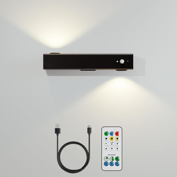 Motion Sensor Wall Light with Remote Control, Rechargeable Magnetic Wall Light, Wireless