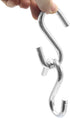 Bathonly 2 Packs S Hooks, Heavy Duty 3 Inch Rustproof Large S Hooks for Hanging Kitchenware, Load Capacity 550 LBS
