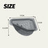6.69" (2Pcs) Magnetic Corner Sink Strainer Basket with Twist-Open Bottom, Magnetic Triangle Sink Strainer for Food
