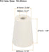 MECCANIXITY Rubber Tapered Plug 15mm to 20mm with 8mm Hole Test Tubes Bungs Stopper White for Lab Home 5 Pieces