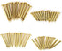 100Pcs Brass Escutcheon Tacks, Round Head Brass Brad Nail Hardware Assortment Kit (15mm Length)