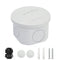 LeMotech Junction Box with Reserved Holes, ABS Plastic Electrical Box, IP55 Waterproof Dustproof Project Enclosure