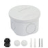 LeMotech Junction Box with Reserved Holes, ABS Plastic Electrical Box, IP55 Waterproof Dustproof Project Enclosure