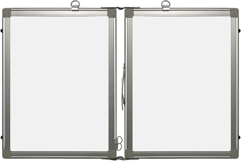 Whiteboard Set, 16 x 12" Foldable Dry Erase Board with Eraser, Markers, Magnets, and Labels