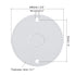MECCANIXITY PVC Conduit Lid Round Junction Box Cover 4.5mm Hole Dia Waterproof for Conduit Box Pack of 20