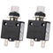 Thermal Circuit Breaker 40Amp Push Button Manual Reset 32V DC 125/250VAC 50/60Hz, 2Pcs with Waterproof Cap