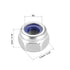 uxcell M3 x 0.5mm Stainless Steel Hex Lock Nuts, Nylon Insert Self-Locking Nuts, 20Pcs Silver Tone