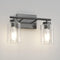 Aipsun 2 Light Matte Black Vanity Light Vintage Wall Sconces Lighting, Industrial