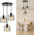 CANMEIJIA 3-Light Pendant Light Fixtures, Farmhouse Kitchen Island Light Fixture, Industrial Hanging
