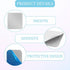 ZYMJBB 50pcs 1.18 1.18 Self-Adhesive Metal Plates for Magnetic Mounts, X in Square Stainless Steel Strips with Strong