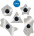 MMOBIEL 5 Pcs/set Ultra-Thin 0,1mm Professional Stainless Steel Curved Spudger Pry Blade Repair Opening Tool
