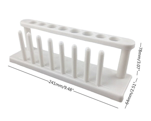 Honbay 8-Well Plastic Test Tube Rack Scientific Lab Tube School Laboratory Supplies Experiment Toy