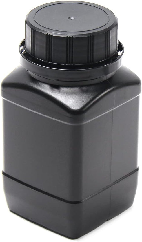 Othmro 2Pcs 8.5oz Plastic Lab Chemical Reagent Bottles 250ml Wide Mouth Round Storage Containers with Cap for Food