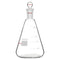 stonylab Glass 24/40 Erlenmeyer Flask with Stopper, 1000 ml Borosilicate Glass Heavy Wall Flask
