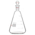 stonylab Glass 24/40 Erlenmeyer Flask with Stopper, 1000 ml Borosilicate Glass Heavy Wall Flask