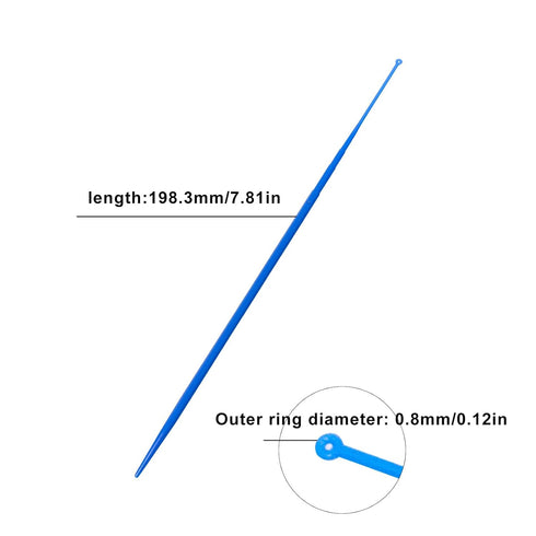 Biologix 100Pcs 1ul Disposable Inoculating Loop, Gamma Sterile Plastic Sampling Rod for Cell Biology Lab Supplies