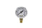 PIC Gauges Bottom Mount Dry Pressure Gauge, 2" Dial, 0/100 psi Range, Black Steel Case, Brass Internals