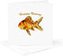 3dRose Greeting Card - Elegant Happy Nowruz Goldfish Persian New Year -