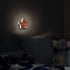 bisibuy Poinsettia Flowers Night Lights Plug Into Wall Red Green LED Nightlights with Dusk-to-Dawn Sensor Automatic
