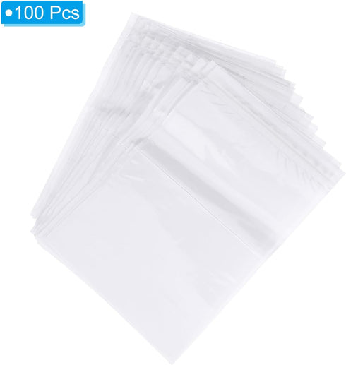 PATIKIL 7x10.5" Clear Packing List Envelope, 100 Pack, Plastic Waterproof, Self-Adhesive Side Loading Pouch
