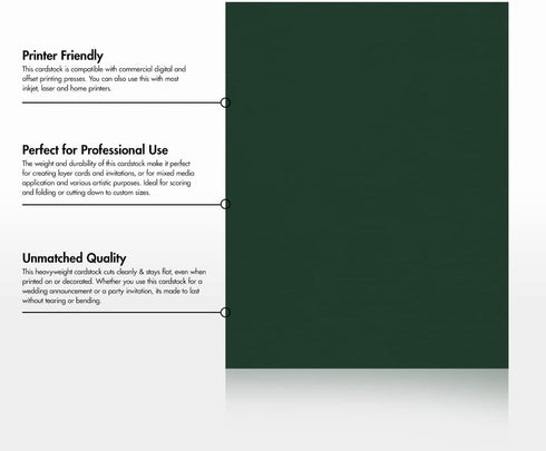 LUXPaper 8.5" x 11" Cardstock | Letter Size | Green Linen | 100lb. Cover | 50 Qty