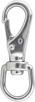Swivel Eye Snap Hooks - 304 Stainless Steel Spring Snap Clip Buckle for Bird Feeders, Pet Chains, 6-Pack