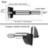 1 Inch Carbide Forstner Drill Bit, Tipped Bit for Hard Wood, Woodworking Hinge Cutter Tool Kits
