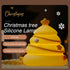 3 Dimmable LED Christmas Tree Night Light, Level Nursery Decor, Cute Lamp Silicone Squishy Light, Rechargeable Bedside