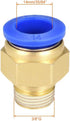 uxcell Straight Pneumatic Push to Quick Connect Fittings G3/8 Male x 14mm Tube OD 4pcs by uxcell
