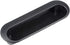 uxcell Black Flush Pull Finger Insert Recessed Cabinet Handles, 120mm x 40mm x 21mm