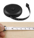Black Tape Measure, Mini Measuring Tape, Automatically Retractable Soft Reusable Plastic Ruler