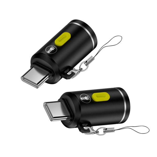 cablecc 2pcs USB-C Atmosphere LED Lighting for Outdoors Walking Cycling Phone Laptop