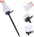 SUPVOX Easter Solar Rabbit Floor Lamp Solar-Powered Decorative Garden Light with Ground Stake Waterproof Outdoor Yard