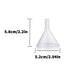 Plastic Funnel Set, 3 Pcs Lab PP Funnels (Pack of 3) 100mm x 2, 75mm x 2, 50mm x 2