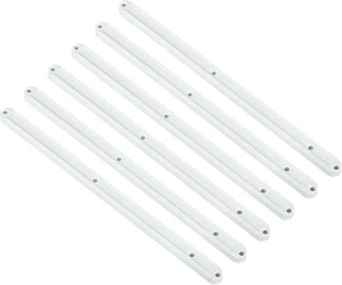 uxcell Drawer Slides, 6Pcs 300mm - Plastic Drawer Rails, Side Mounted Grooved