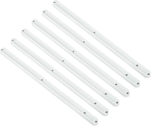 uxcell Drawer Slides, 6Pcs 300mm - Plastic Drawer Rails, Side Mounted Grooved