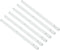 uxcell Drawer Slides, 6Pcs 300mm - Plastic Drawer Rails, Side Mounted Grooved