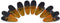 Thick Plastic Clips with Neodymium Magnet, 3-1/4" Length, Durable All-Purpose Clips in Orange