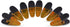 Thick Plastic Clips with Neodymium Magnet, 3-1/4" Length, Durable All-Purpose Clips in Orange