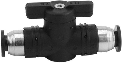 Beduan Push to Connect Fitting Ball Valve, 12mm Tube OD Pneumatic Air Flow Control Adapter