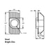 8020, 3933, 15 40 Series 1/4-20 Standard Drop in T-Nut Steel Nut T-Slot Accessories for 80/20 Aluminum Extrusion (10