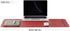 Dual Sided Leather Desk Mat, Waterproof Desk Pad for Office and Home, Large Mouse Pad and Desk Mats - Red+Yellow