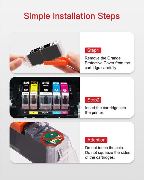GPC Image PGI-270XL CLI-271XL Replacement Ink Cartridges for Canon 270 271 - 6 Pack (PGBK Black, Cyan, Magenta, Yellow)
