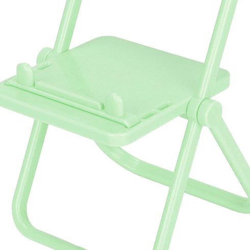 belupai Small Chair Mobile Phone Holder, Multi Angle Phone Bracket Mini Chair Shape Cell Phone Stand Plastic Foldable