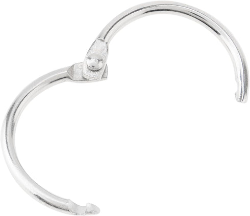 Smgda 30 Pack 1 Inch, Loose Leaf Binder Rings Office Metal Book Rings, for Index Cards, Rings for Flash Cards, Index