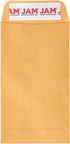 JAM PAPER #5.5 Coin Business Envelopes, Peel and Seal Closure, 50/Pack, Brown Kraft Manila, 3 1/8 x 5 1/2