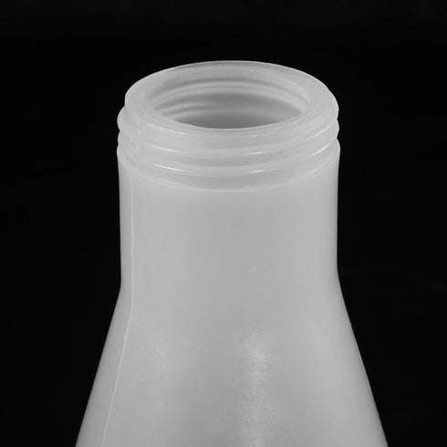PATIKIL 250ml Plastic Erlenmeyer Flask, Clear, 2 Pack Narrow Mouth Conical Flask with Screw Caps for Laboratory
