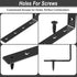8 Pack 5" 3" LuckIn Shelf Bracket, x L Brackets for Shelves, Heavy Duty Stainless Steel Angle Bracket Corner Brace