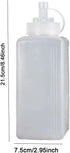 Commercial 800ml Condiment Bottle Ketchup Bottle Leakproof with Lid Ketchup Honey Dispenser for Kitchens Mustard BBQ
